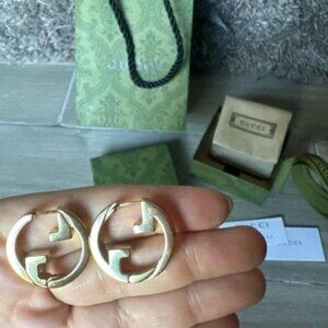 Gucci Blondie GG Hoop Earrings